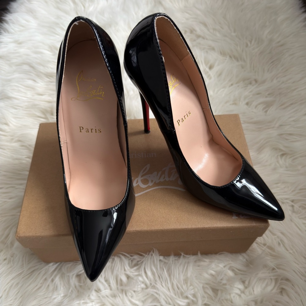 CL Black Patent Heels